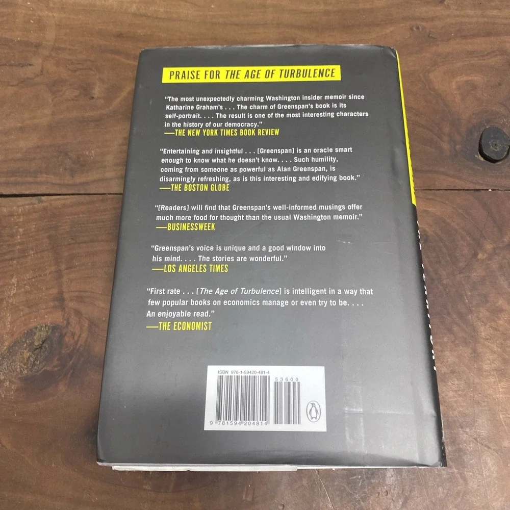 Alan Greenspan The Map and the Territory Signed Hardcover 2013 9781594204814